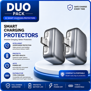 Smart Type-C Charging Protector – Auto Power Off Fast Charge Adapter
