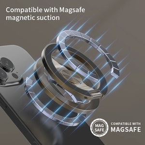 MagSafe Magnetic Phone Stand & Finger Grip – Foldable 360° Holder