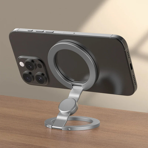 MagSafe Magnetic Phone Stand & Finger Grip – Foldable 360° Holder