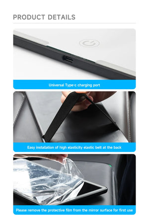 LED Car Makeup Mirror
