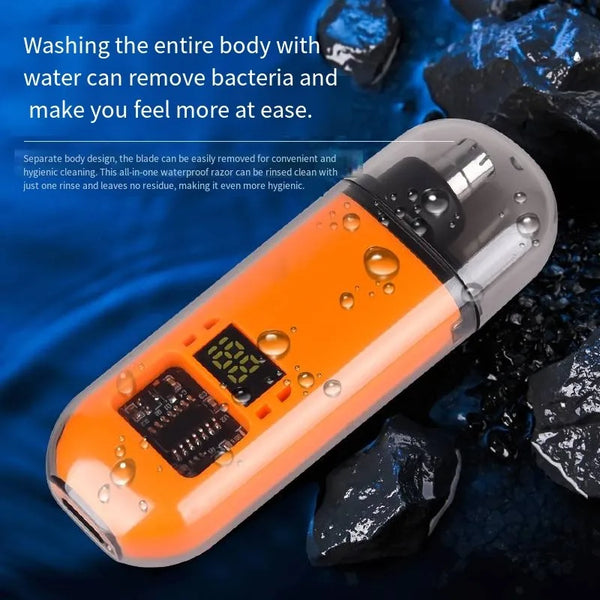 Portable Rechargeable Nose & Ear Hair Trimmer for Men – Compact USB Grooming Tool