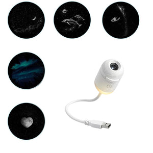 Mini Galaxy Star Projector – LED Night Light for Bedroom & Ambient Decor