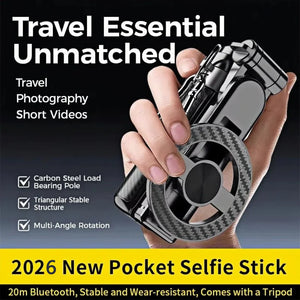4-in-1 Magnetic Selfie Stick Tripod with Bluetooth Remote