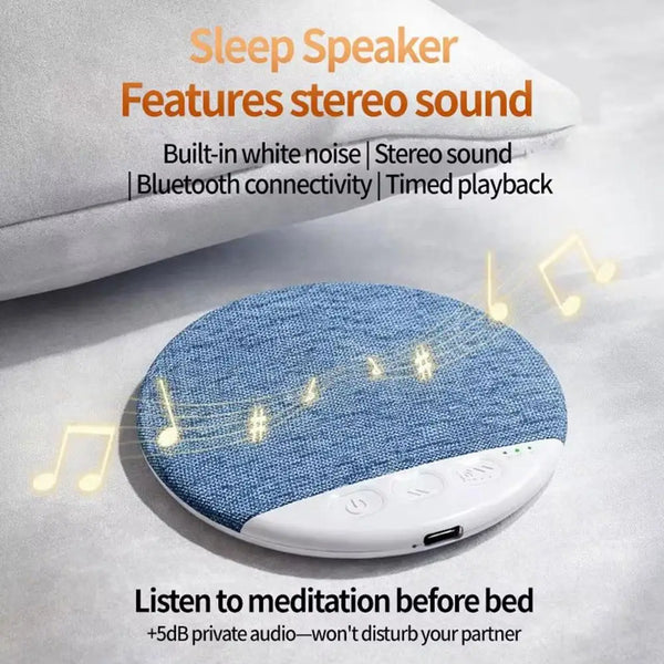 Mini White Noise Bluetooth Speaker – Portable Sleep Sound Machine with Timer
