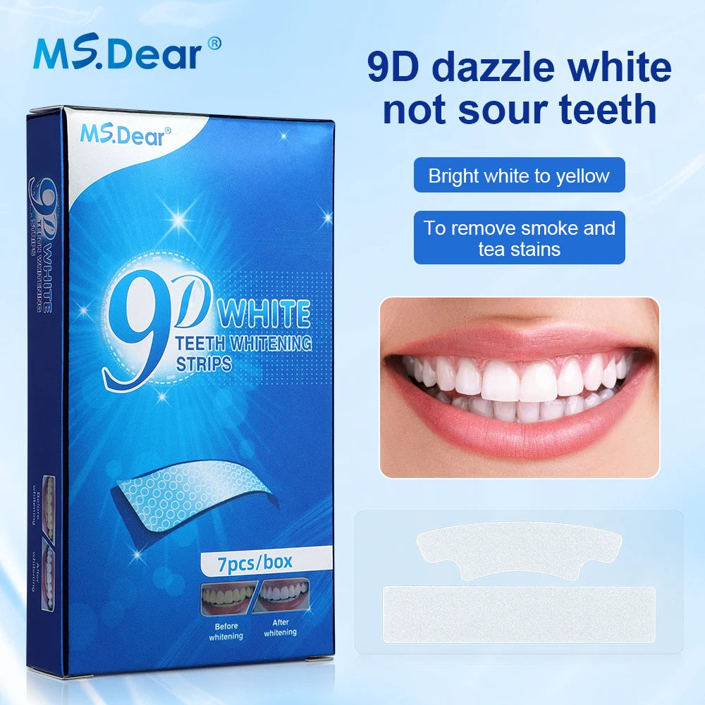 9D Teeth Cleaning Strips – Oral Care Whitening Strips for Daily Use