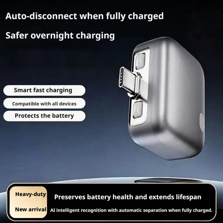 Smart Type-C Charging Protector – Auto Power Off Fast Charge Adapter