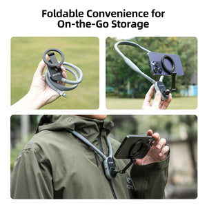 Magnetic Neck Phone Mount – Hands-Free POV Holder for iPhone & Android