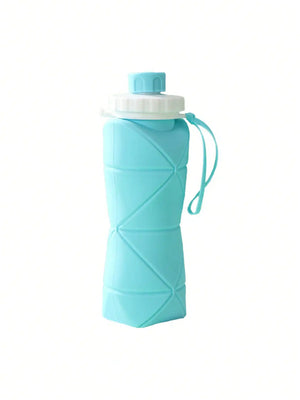 600ml Collapsible Silicone Water Bottle – Foldable, Leakproof & Portable Travel Cup for Outdoor, Gym & Daily Use