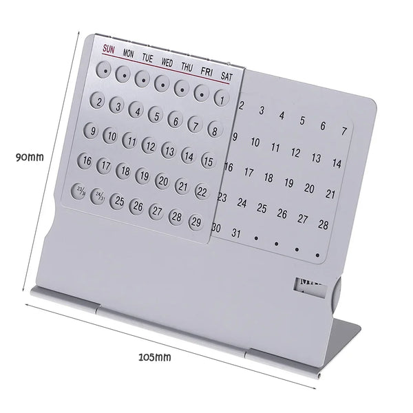 Premium 100-Year Perpetual Desk Calendar for Home & Office