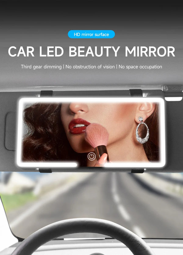 LED Car Makeup Mirror