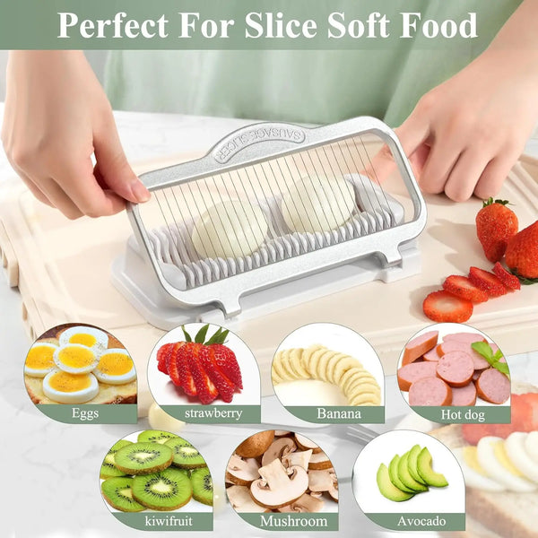Multi-Purpose Food Slicer for Eggs, Fruits & Vegetables