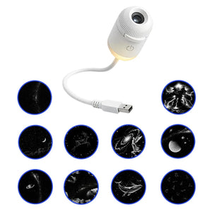 Mini Galaxy Star Projector – LED Night Light for Bedroom & Ambient Decor