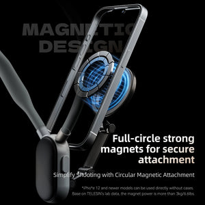 Magnetic Neck Phone Mount – Hands-Free POV Holder for iPhone & Android