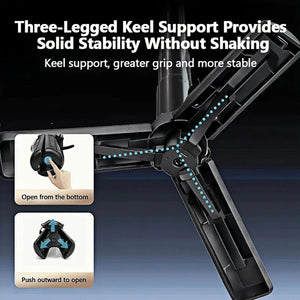 4-in-1 Magnetic Selfie Stick Tripod with Bluetooth Remote