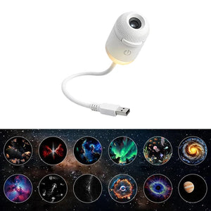 Mini Galaxy Star Projector – LED Night Light for Bedroom & Ambient Decor