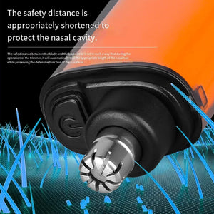 Portable Rechargeable Nose & Ear Hair Trimmer for Men – Compact USB Grooming Tool