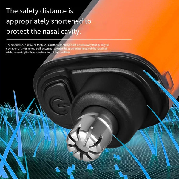 Portable Rechargeable Nose & Ear Hair Trimmer for Men – Compact USB Grooming Tool