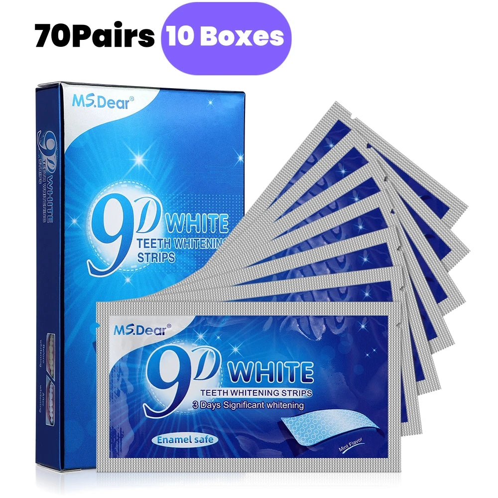 9D Teeth Cleaning Strips – Oral Care Whitening Strips for Daily Use