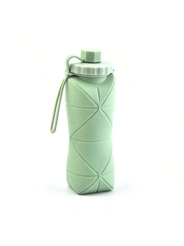 600ml Collapsible Silicone Water Bottle – Foldable, Leakproof & Portable Travel Cup for Outdoor, Gym & Daily Use