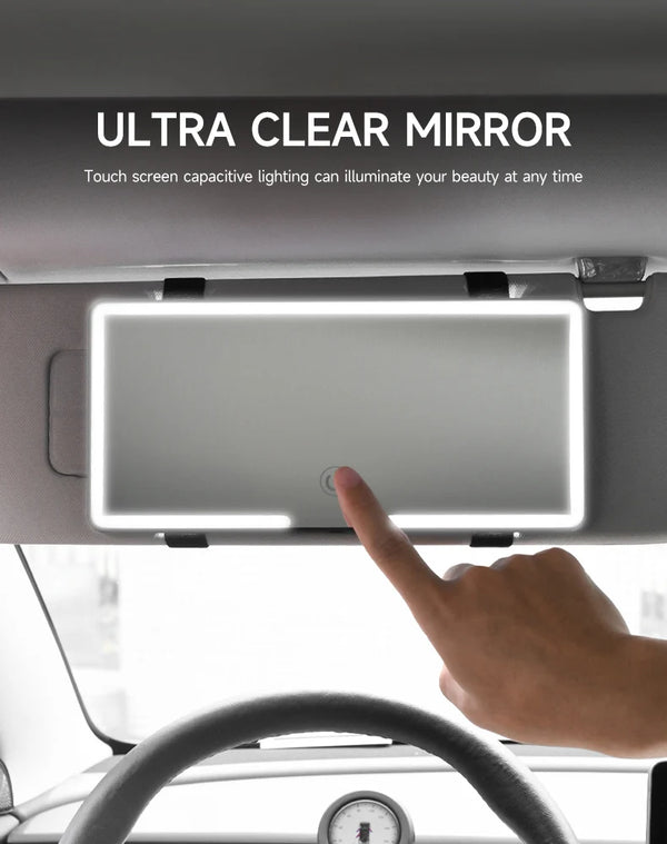 LED Car Makeup Mirror
