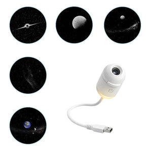 Mini Galaxy Star Projector – LED Night Light for Bedroom & Ambient Decor