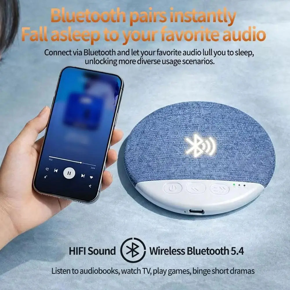 Mini White Noise Bluetooth Speaker – Portable Sleep Sound Machine with Timer