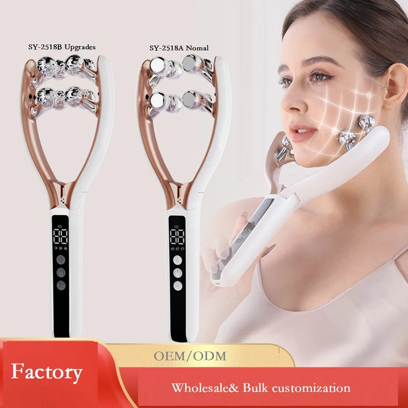 EMS Microcurrent Face Roller – Facial Massager for Lifting & Firming