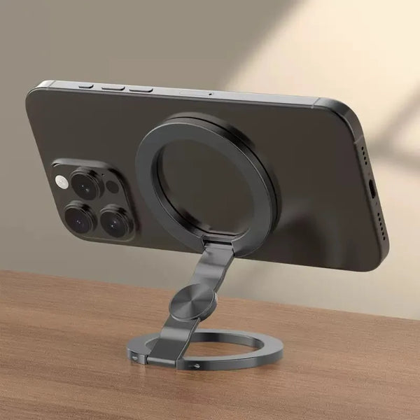 MagSafe Magnetic Phone Stand & Finger Grip – Foldable 360° Holder
