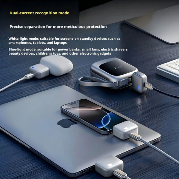 Smart Type-C Charging Protector – Auto Power Off Fast Charge Adapter
