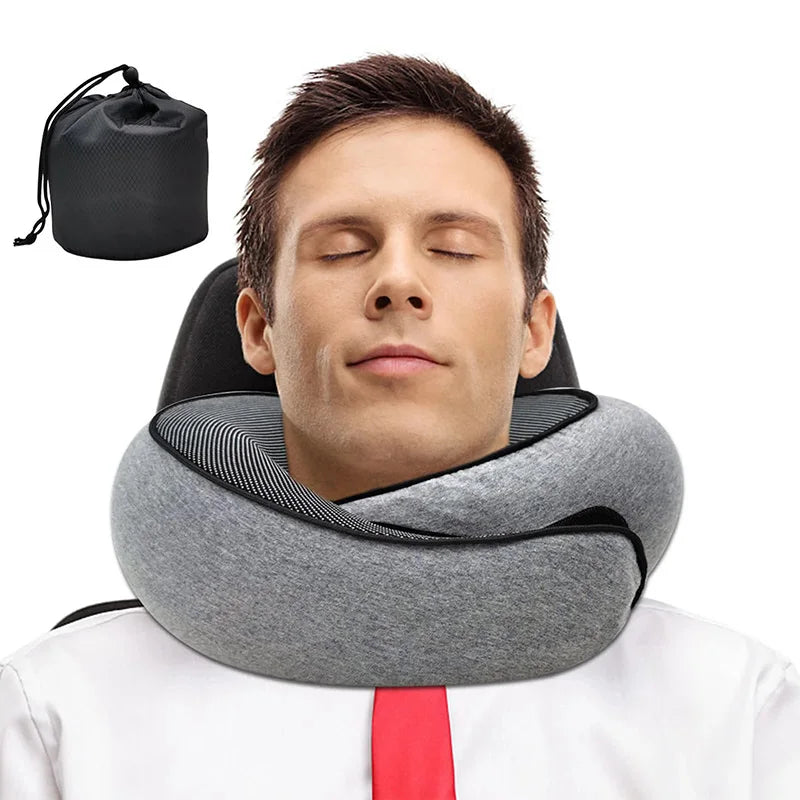 U-Shaped Travel Neck Pillow for Better Sleep & Neck Support