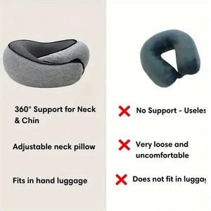 U-Shaped Travel Neck Pillow for Better Sleep & Neck Support