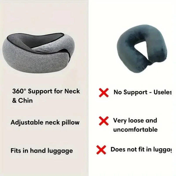 U-Shaped Travel Neck Pillow for Better Sleep & Neck Support
