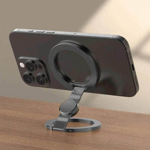 MagSafe Magnetic Phone Stand & Finger Grip – Foldable 360° Holder
