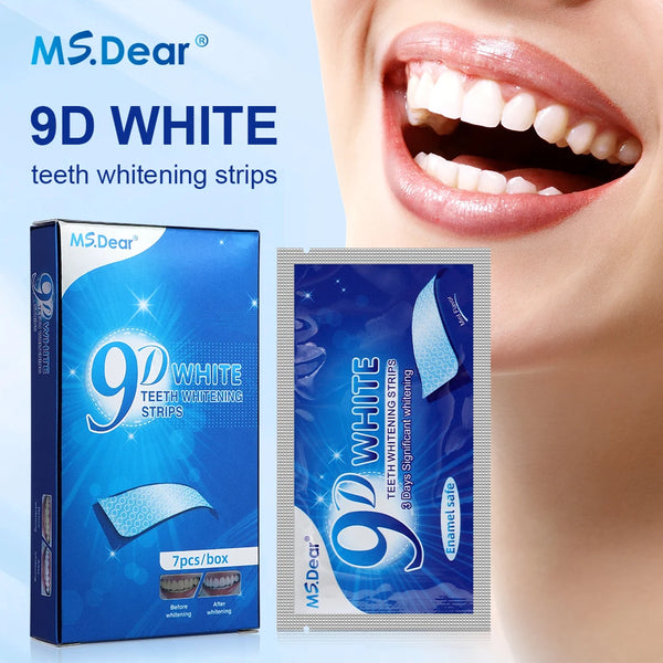 9D Teeth Cleaning Strips – Oral Care Whitening Strips for Daily Use