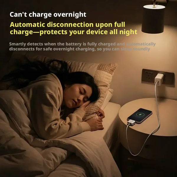 Smart Type-C Charging Protector – Auto Power Off Fast Charge Adapter