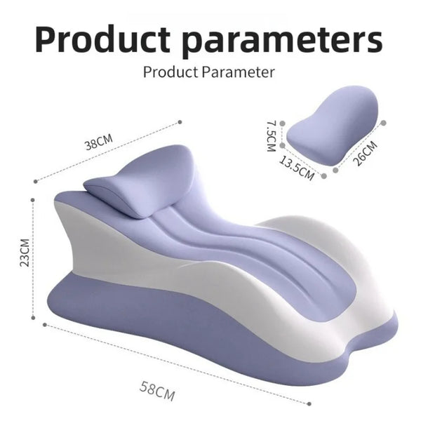 Memory Foam Wedge Pillow – Ergonomic Sleep Support & Elevated Comfort Cushion