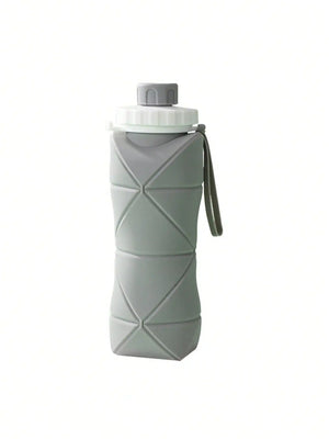 600ml Collapsible Silicone Water Bottle – Foldable, Leakproof & Portable Travel Cup for Outdoor, Gym & Daily Use