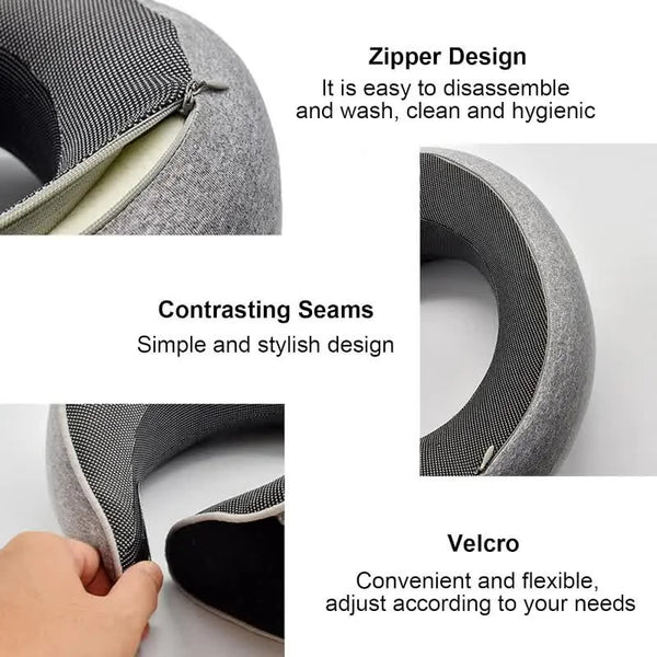 U-Shaped Travel Neck Pillow for Better Sleep & Neck Support